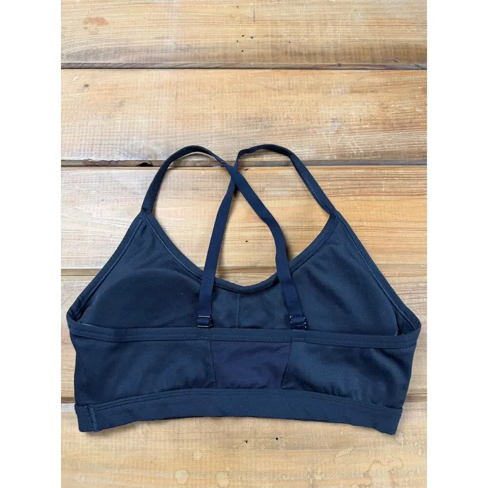 Gymshark Ruched Strappy Sports Bra Black Size Small Medium Support
